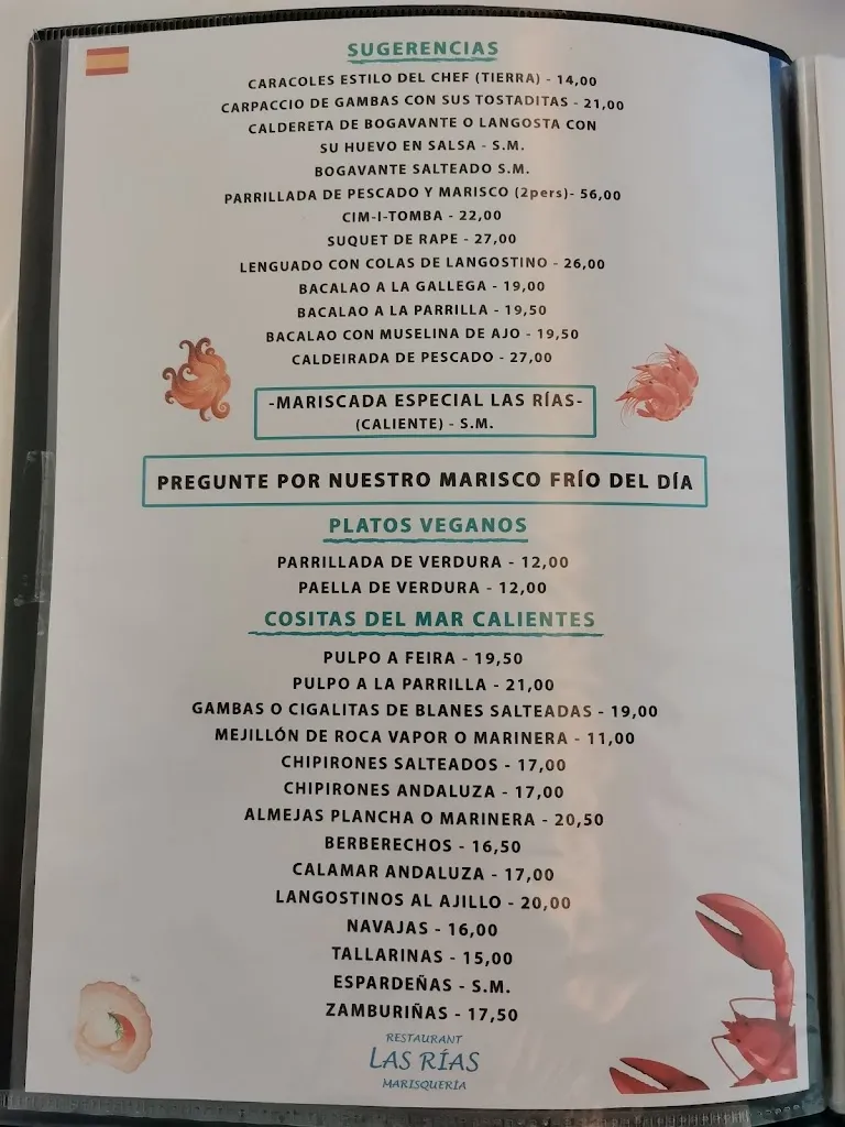 Menu_Restaurant Las Rías_Tossa de Mar_image_3