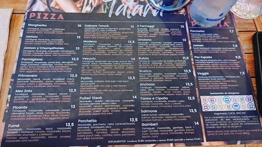 Menu_Pizzeria & Brasa Tatarà_Tossa de Mar_immagine_1