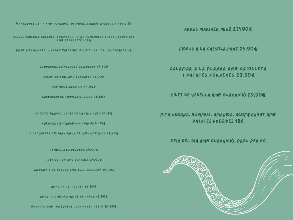 Menu_Beach Club Cala Llevadó_Tossa de Mar_image_3