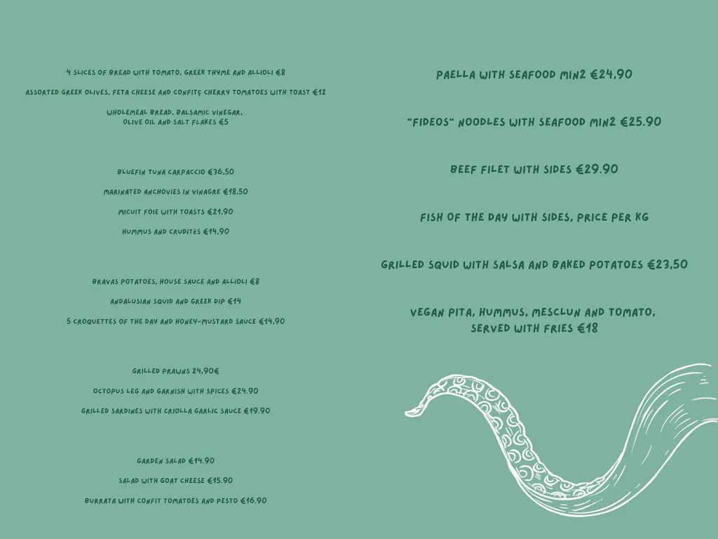 Menu_Beach Club Cala Llevadó_Tossa de Mar_image_4