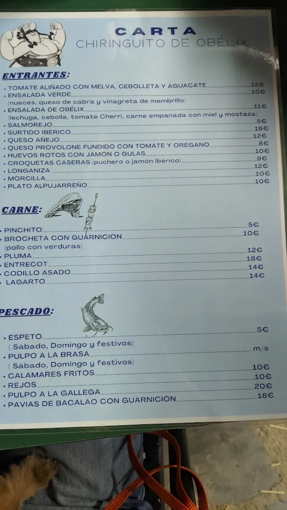 Menu_Chiringuito de Obélix_Alpujarra de la Sierra_image_4