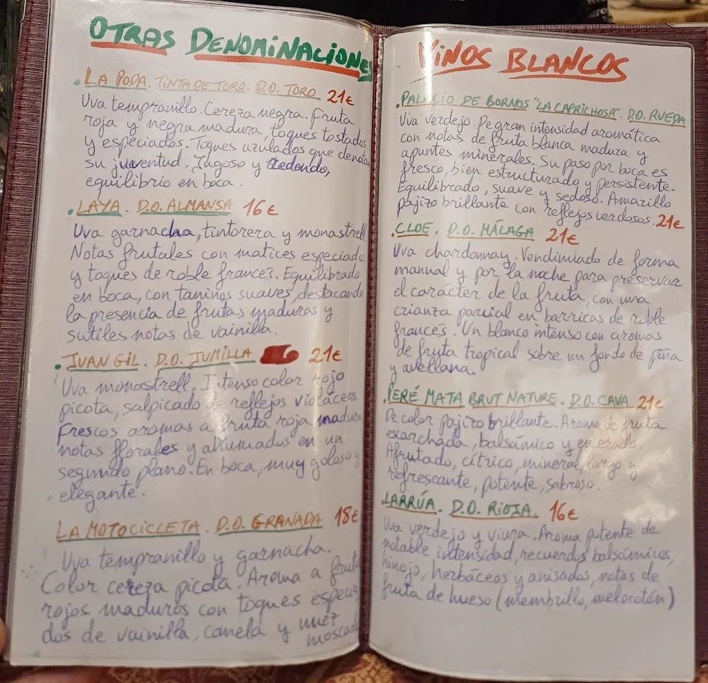 Menu_El Corral del Castaño_Alpujarra de la Sierra_image_1