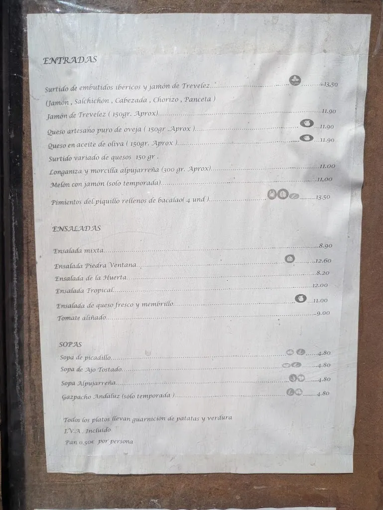 Menu_Restaurante Piedra Ventana_Alpujarra de la Sierra_image_3