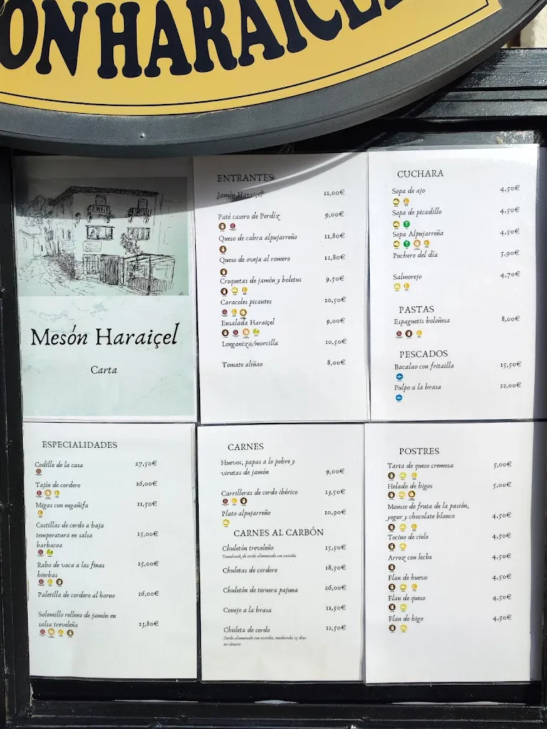 Menu_Meson Haraicel_Alpujarra de la Sierra_image_2
