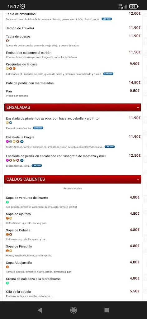 Menu_Restaurante La Fragua_Alpujarra de la Sierra_immagine_3