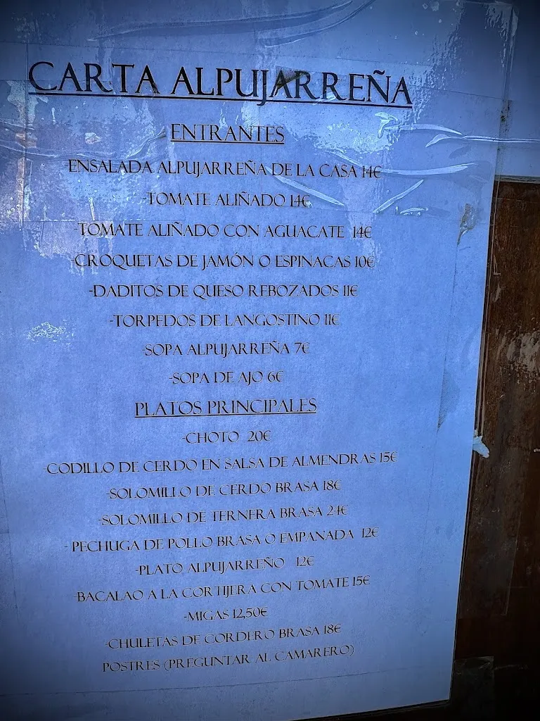 Menu_Restaurante Alpujarreño e Hindú El Jardín de los Sabores_Alpujarra de la Sierra_image_3