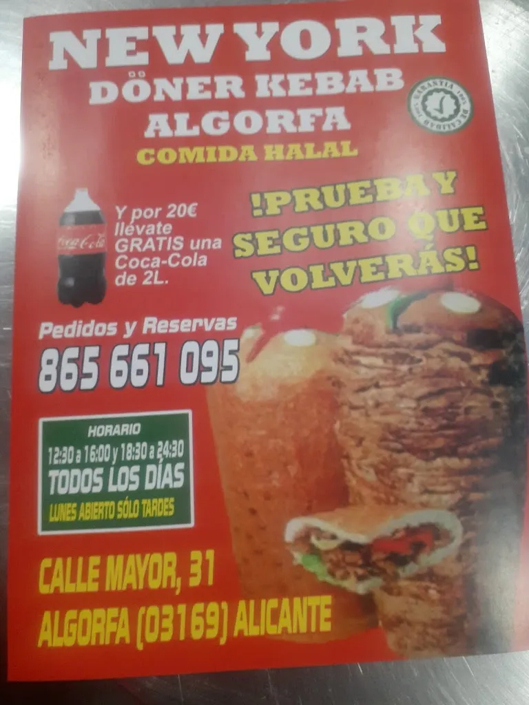 Menu_New york kebab algorfa_Algorfa_image_3