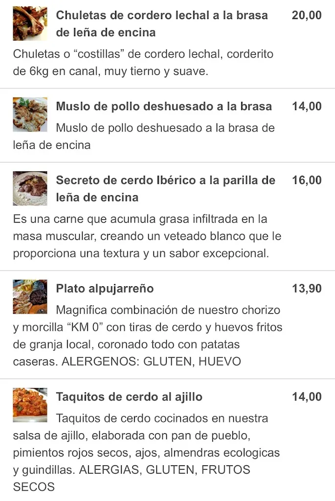 Menu_La Tinaja_Beas de Guadix_image_3