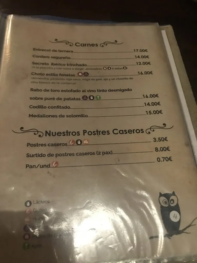 Menu_Taberna El Buho_Beas de Guadix_immagine_4