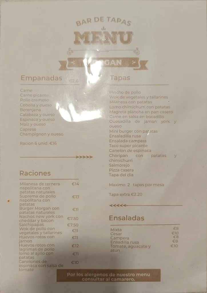 Menu_Morgan Empanadas y Tapas_Albolote_immagine_1