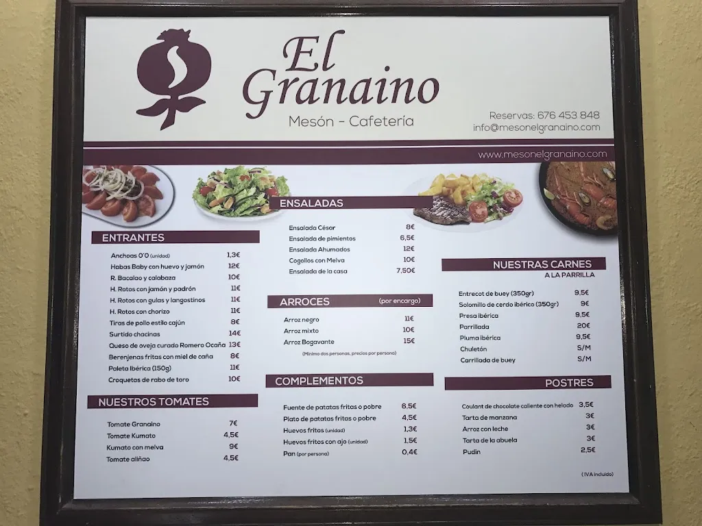 Menu_Vinoteca El Granaino_Albolote_image_1