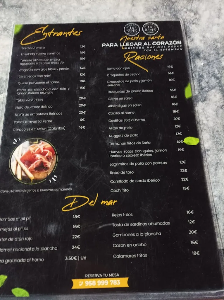 Menu_Terraza La Reme_Albolote_image_1