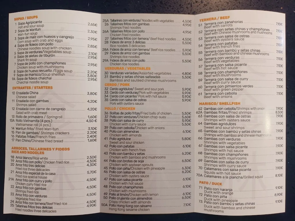Menu_Restaurante Chino 