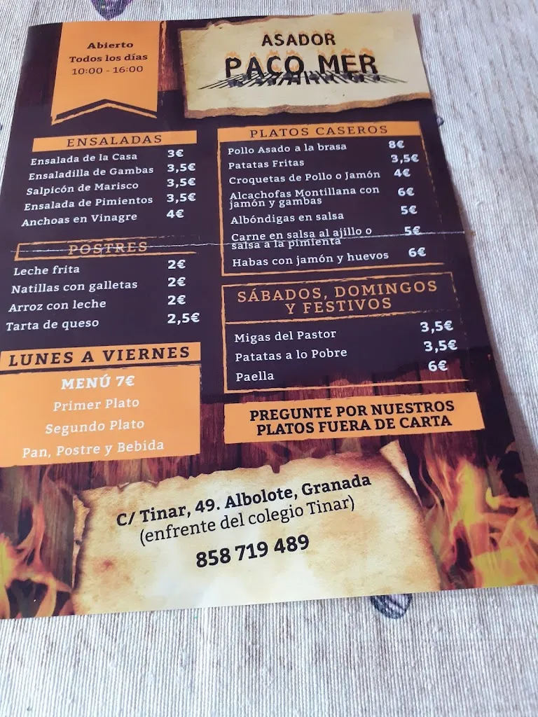 Menu_Asador Paco' mer_Albolote_immagine_1
