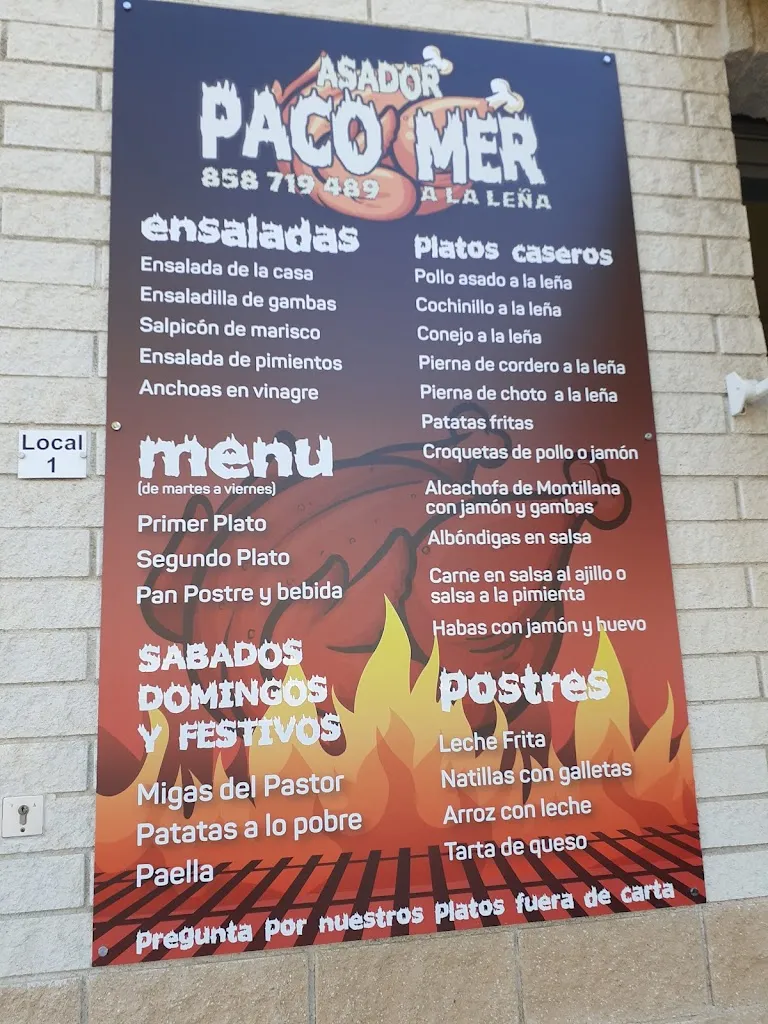 Menu_Asador Paco' mer_Albolote_immagine_3