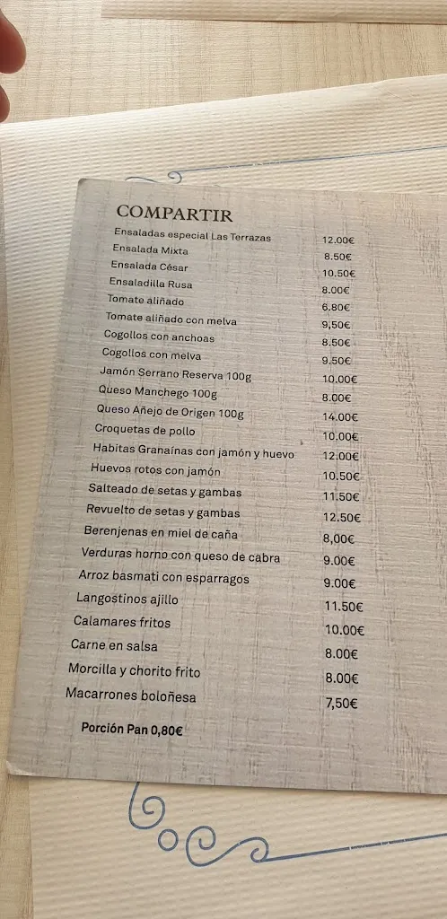 Menu_Cafe restaurant Las Terrazas_Albolote_image_3