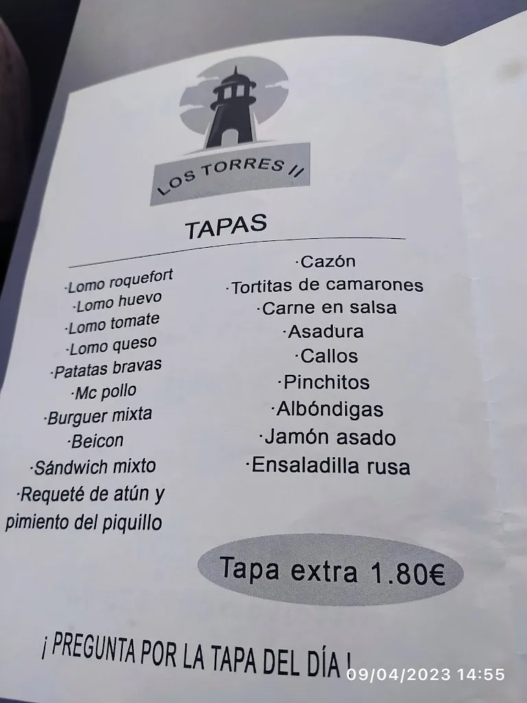 Menu_Cervecería LosTorres II_Albolote_image_1