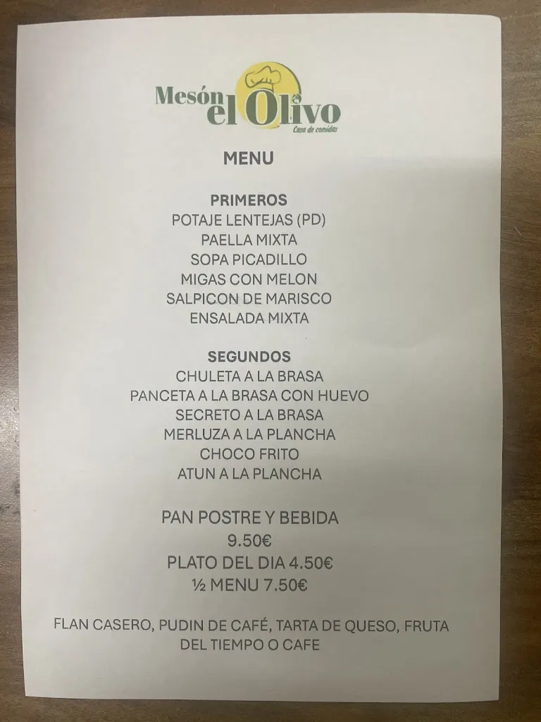 Menu_Meson El Olivo_Albolote_image_1