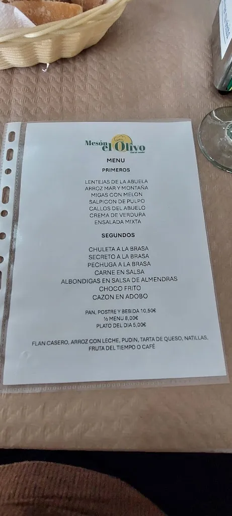 Menu_Meson El Olivo_Albolote_image_3