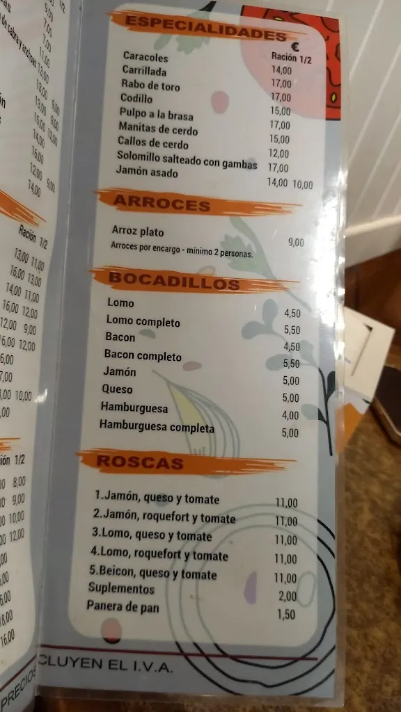 Menu_Mesón La Brocheta_Albolote_immagine_4