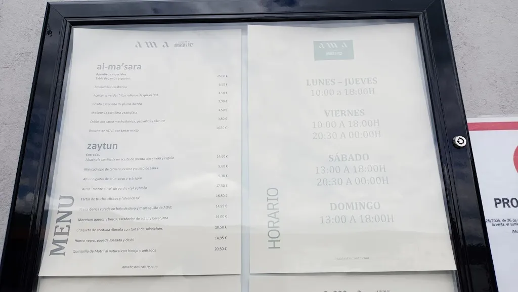 Menu_Ama Restaurante | La Cocina de Amarga y Pica_Benalúa de las Villas_image_1