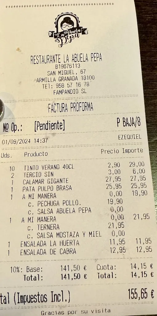 Jeffrey Baron_La Abuela Pepa.Restaurante_Armilla_recensione