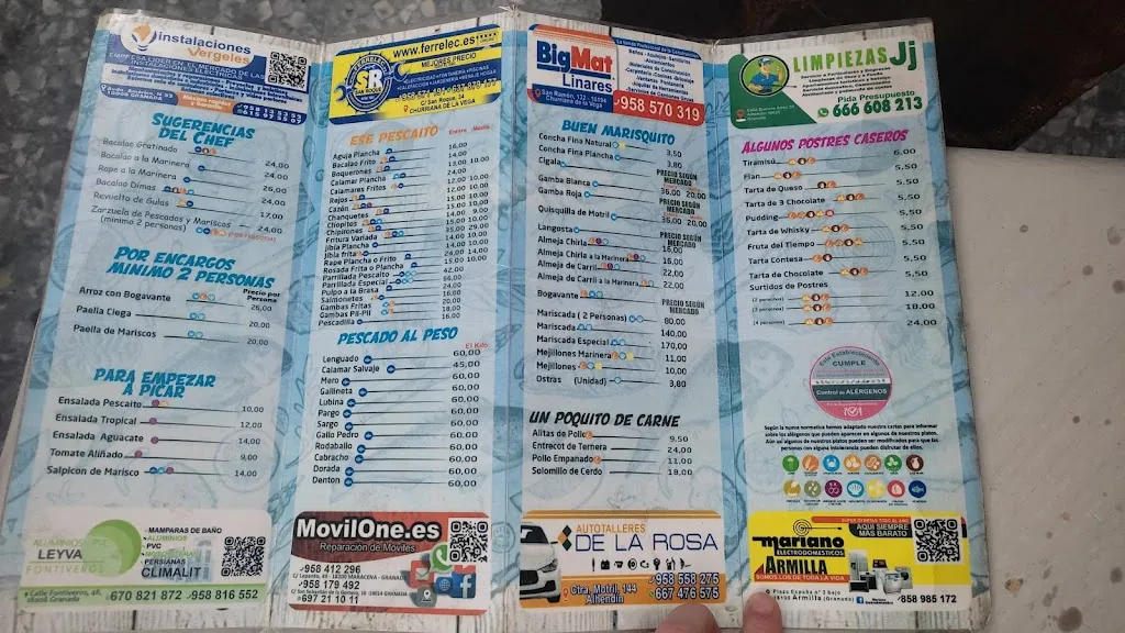 Menu_Restaurante El Pescaíto_Armilla_image_1
