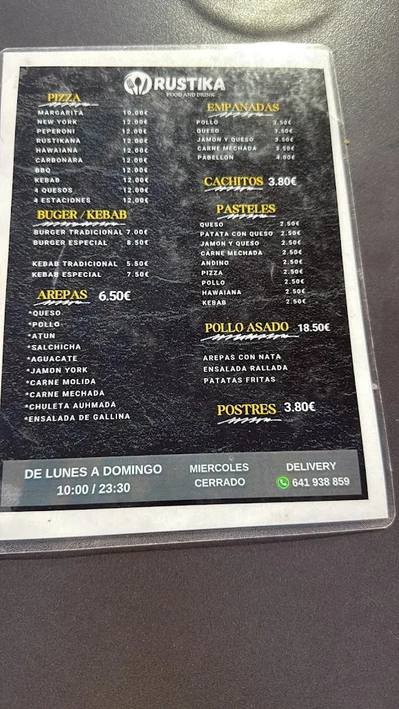 Menu_Rustika food and drink_Armilla_image_1