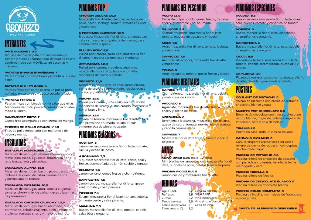 Menu_Pibonazzo Piadina Italiana | Armilla_Armilla_image_1