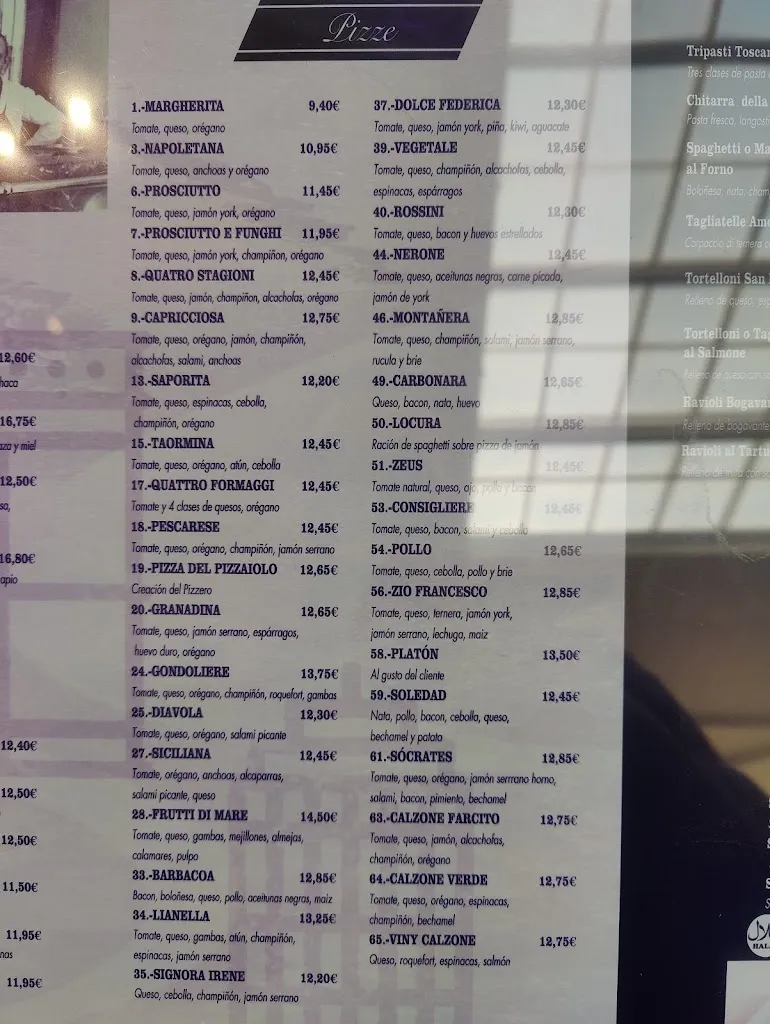 Menu_Restaurantes Il Gondoliere_Armilla_image_3