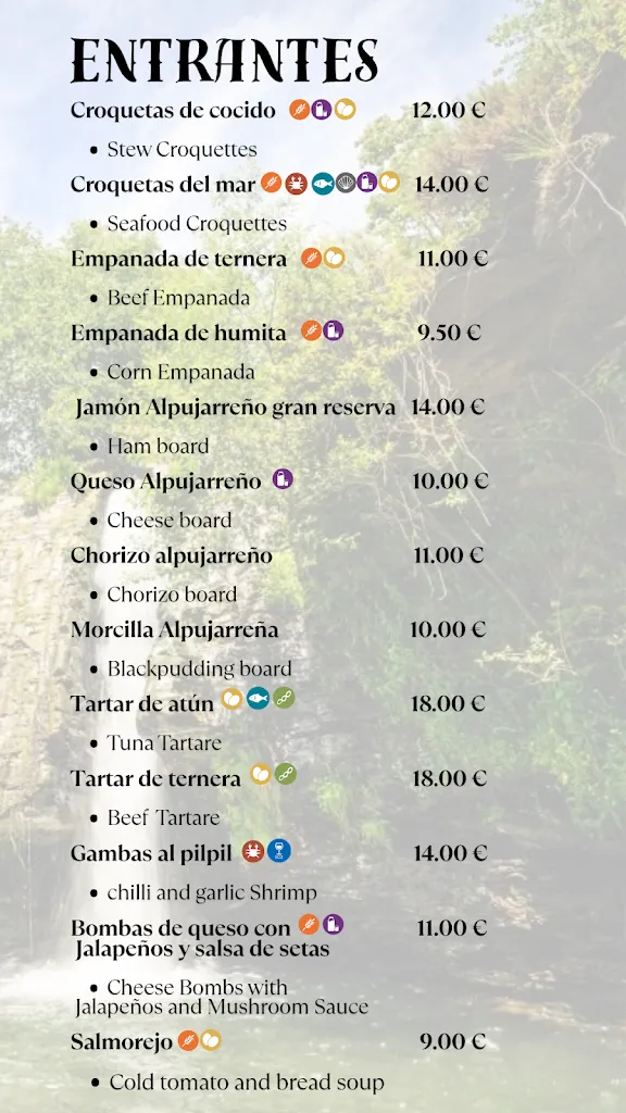 Menu_Restaurante - Bar Los Trotamundos en Bubión | Alpujarra_Bubión_image_2