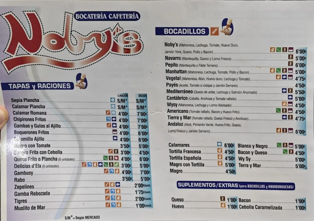 Menu_Restaurante Noby's_Aspe_image_1