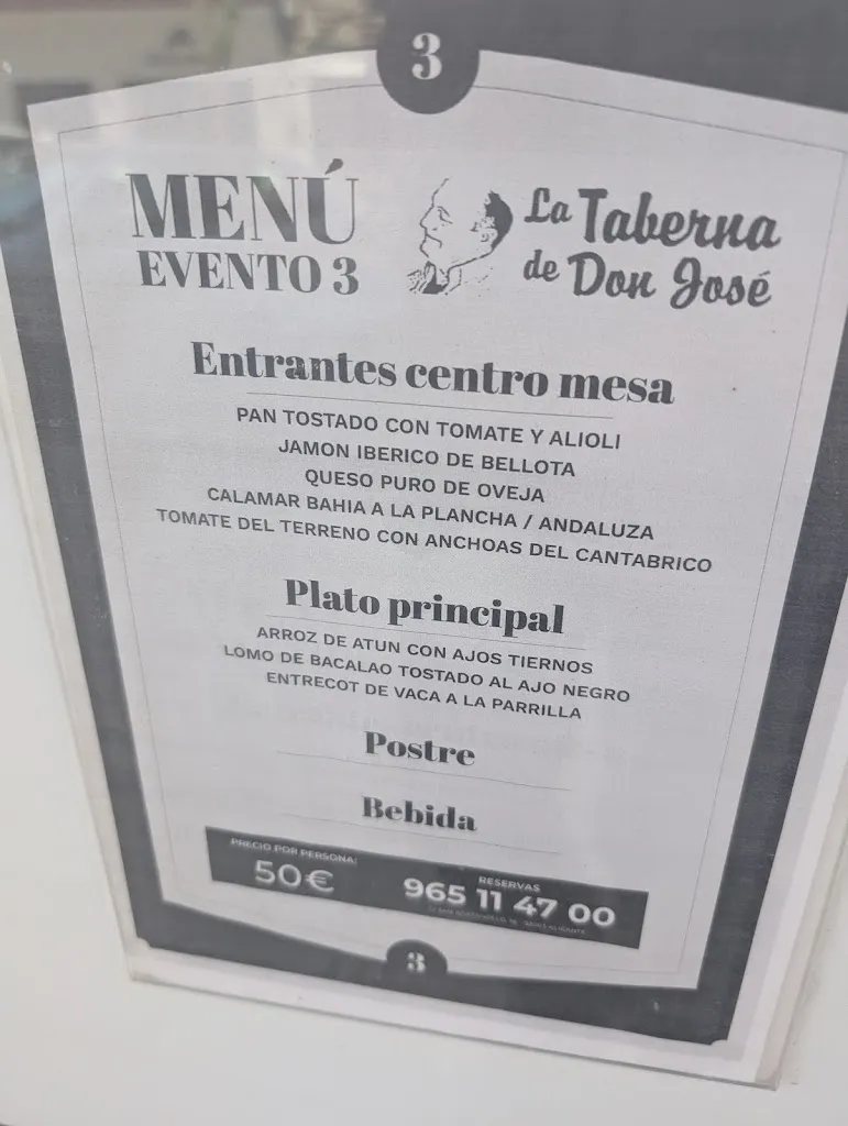 Menu_La Taberna de Don José_Benalúa_image_4