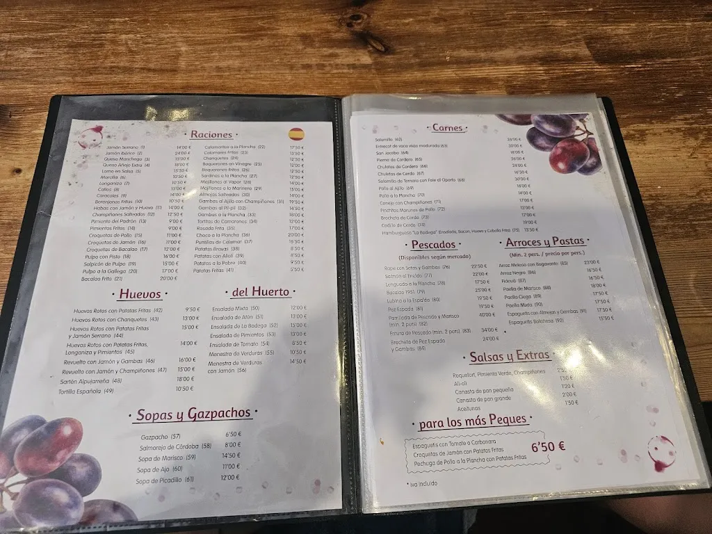 Menu_Bodega Francisco I,_Almuñécar_immagine_3