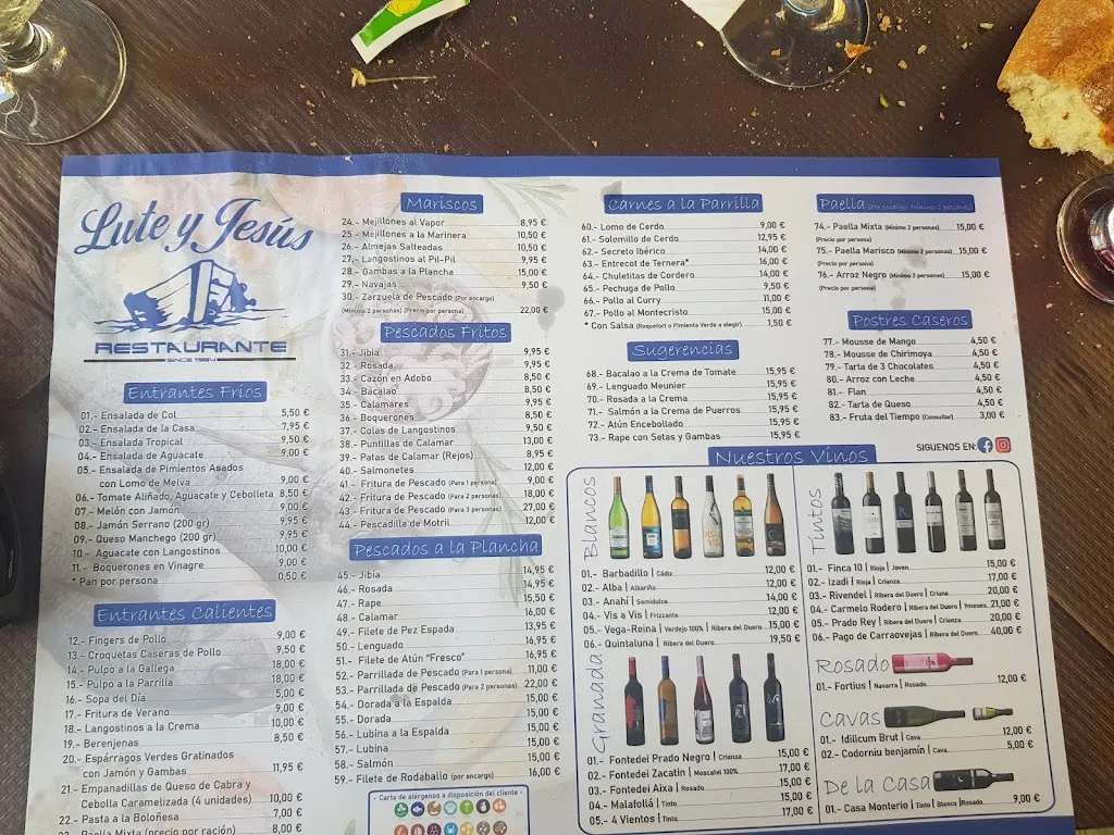 Menu_Restaurante Lute y Jesús_Almuñécar_image_1