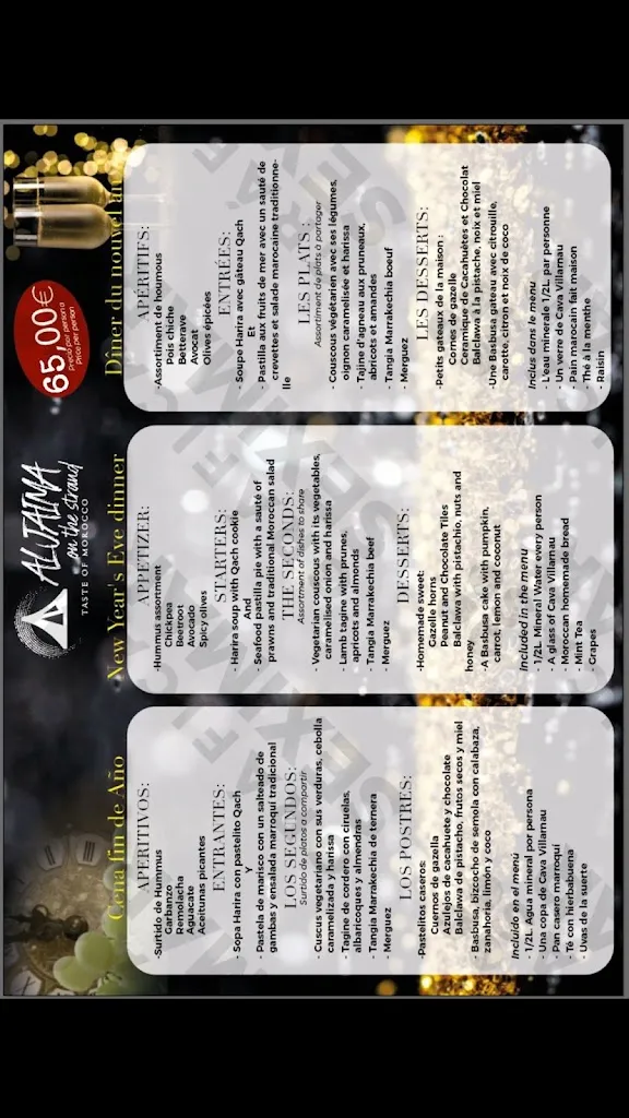 Menu_Restaurante Aljaima on the Strand_Almuñécar_image_3