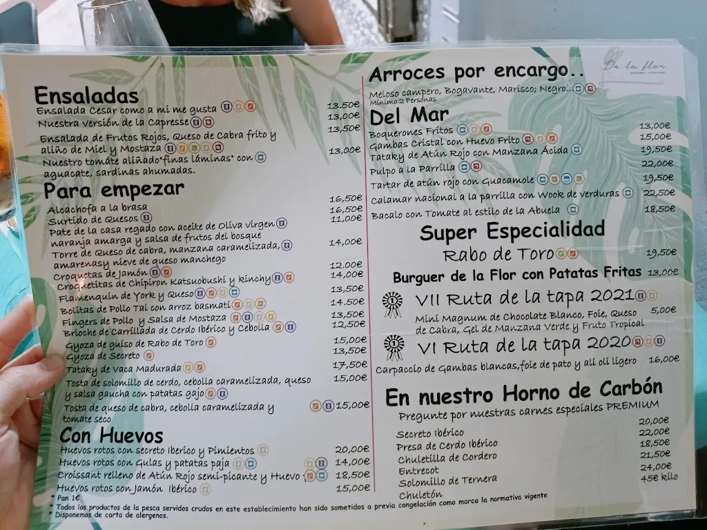 Menu_Restaurante Gastrobar De la Flor_Almuñécar_image_1