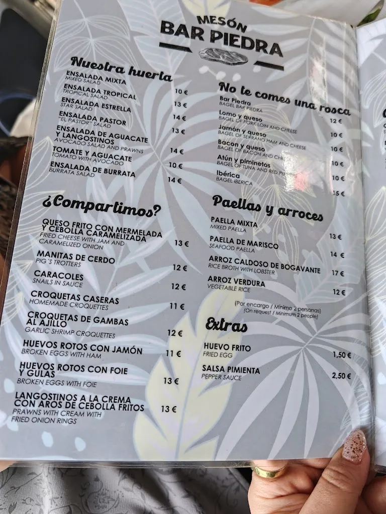 Menü_Meson Bar Piedra_Almuñécar_Bild_1