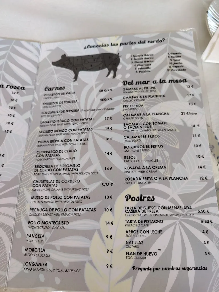 Menü_Meson Bar Piedra_Almuñécar_Bild_3