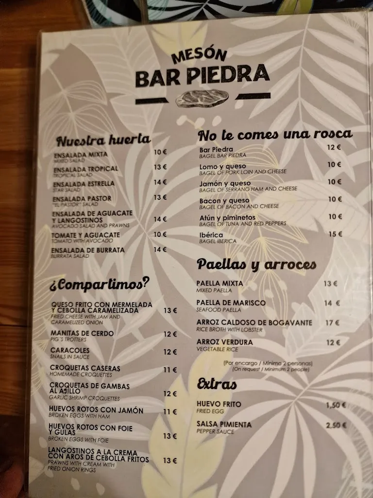 Menü_Meson Bar Piedra_Almuñécar_Bild_4