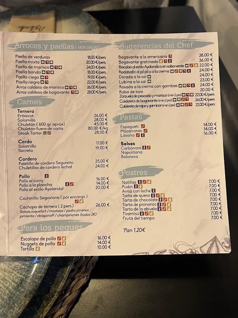 Menu_Ayolanda Almuñecar_Almuñécar_immagine_3