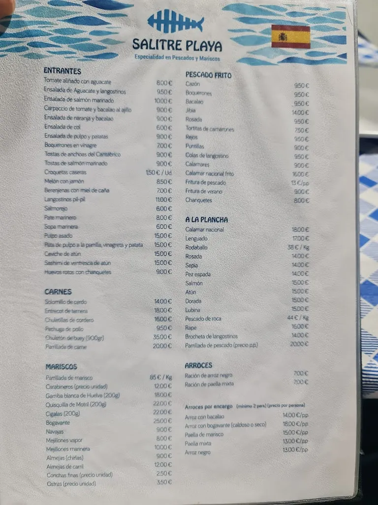 Menu_Salitre Playa_Almuñécar_immagine_2