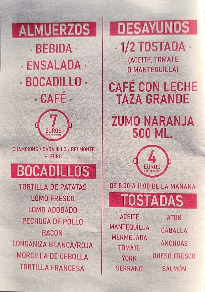 Menu_Bar Restaurante Pabellón Deportivo_Aspe_image_1