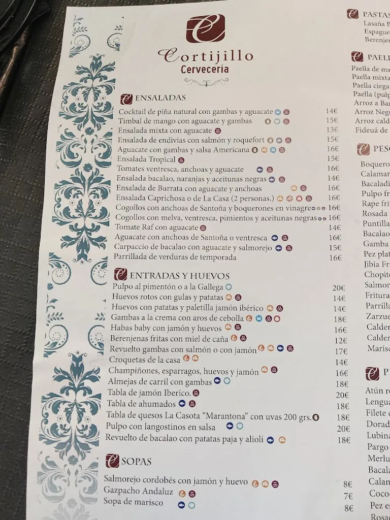 Menu_Brewery 'Cortijillo 