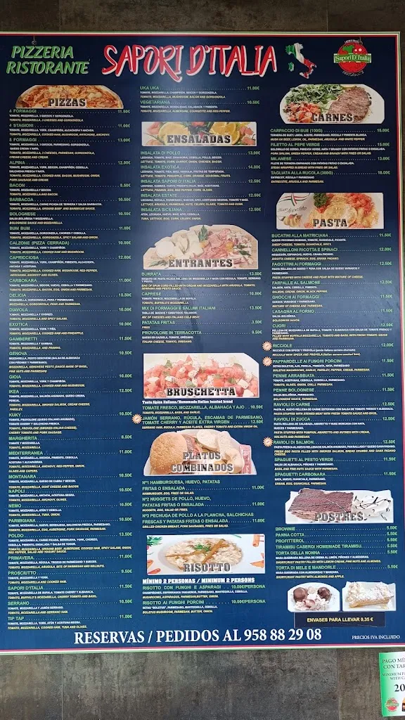 Menu_Pizzeria Sapori D'Italia_Almuñécar_image_4