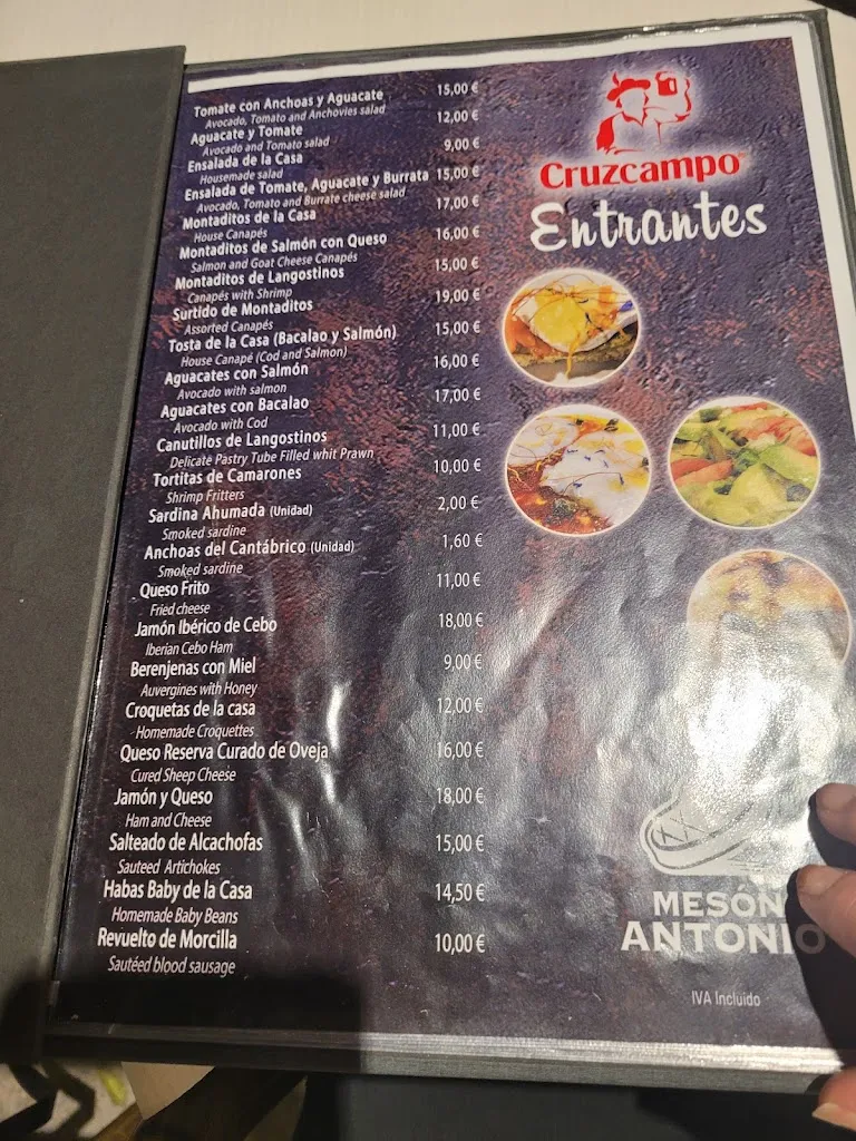 Menu_Mesón Antonio_Almuñécar_image_1