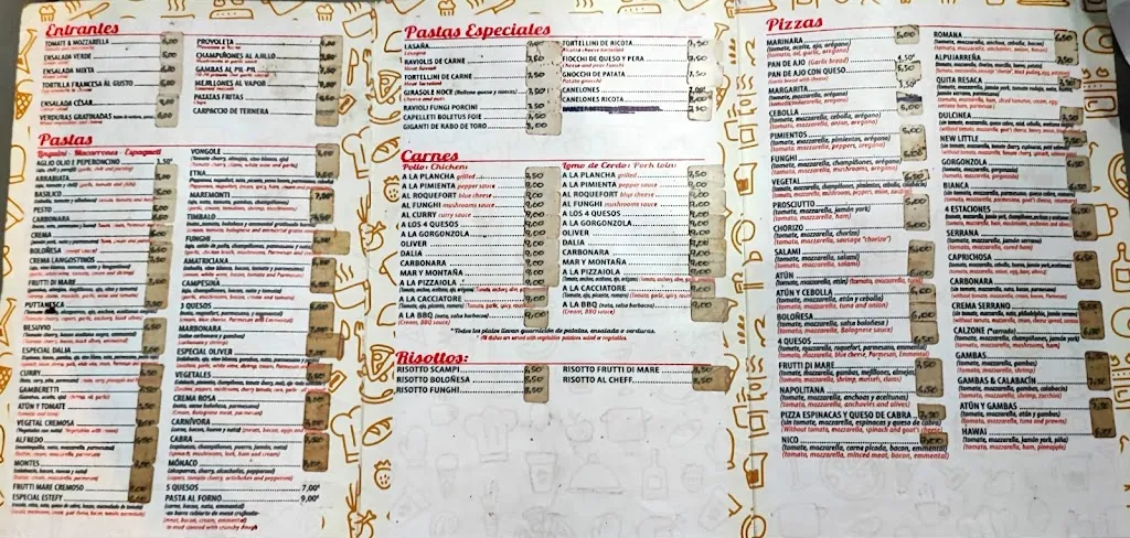 Menu_Restaurante New little italy_Almuñécar_image_3