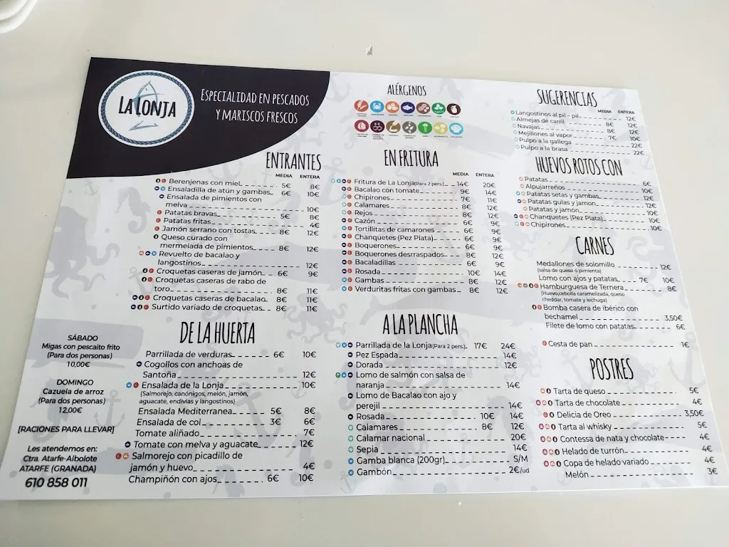 Menu_Restaurante La Lonja Atarfe_Atarfe_image_1