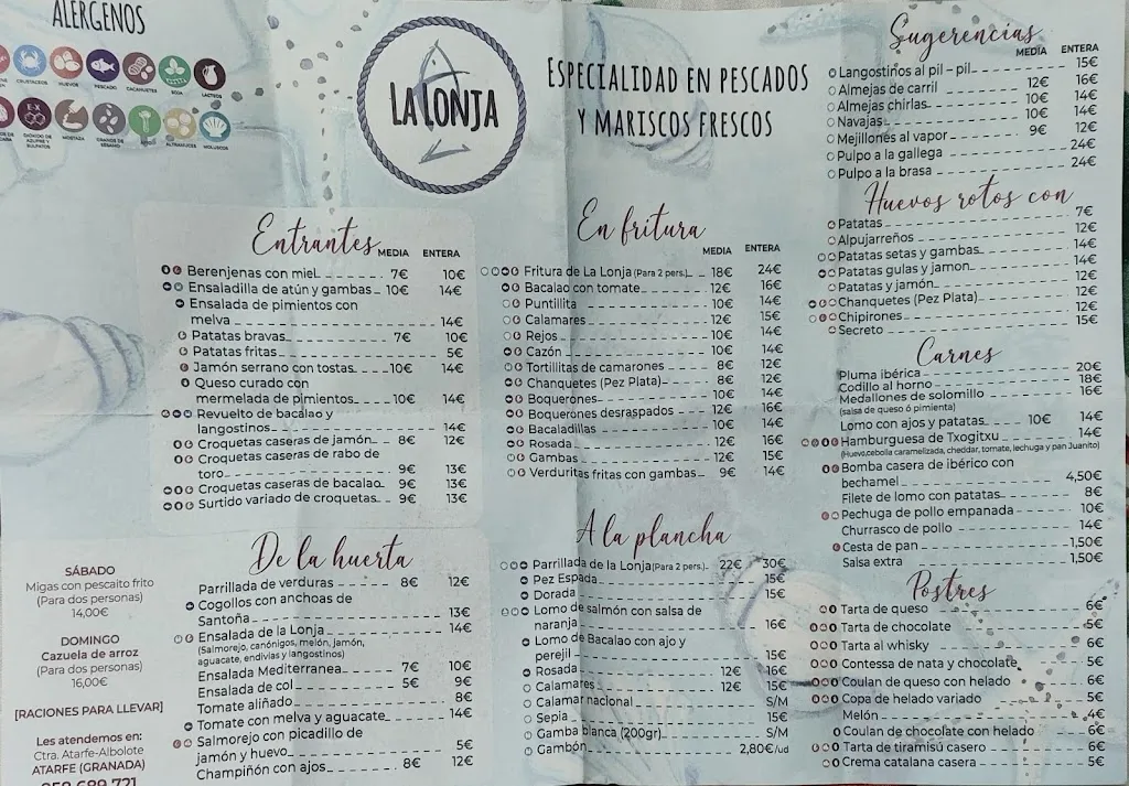 Menu_Restaurante La Lonja Atarfe_Atarfe_image_2