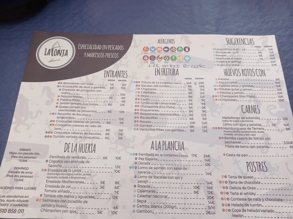 Menu_Restaurante La Lonja Atarfe_Atarfe_image_3